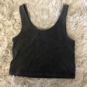 H&M Dark Grey Crop Tank Top